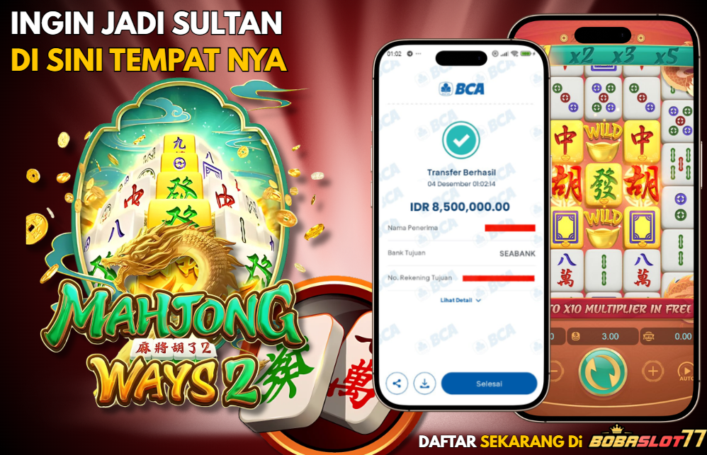 Selamat kepada user id : bu***rt Wede Rp 8.500.000 di Game MAHJONG WAYS2 PG SOFT Cair Gk Sampe 1 Menit! Menang Mudah di Bobaslot77